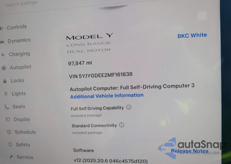 2021 Tesla Model Y Long Range Dual Motor All-Wheel Drive from USA, damaged, VIN 5YJYGDEE2MF161838